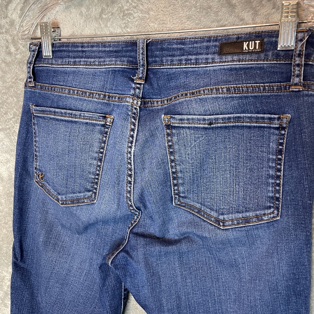 Kut from the Kloth Women Diana Fab Ab Skinny Jean 8 Mid Rise Stretch Dark Wash - Picture 4 of 11